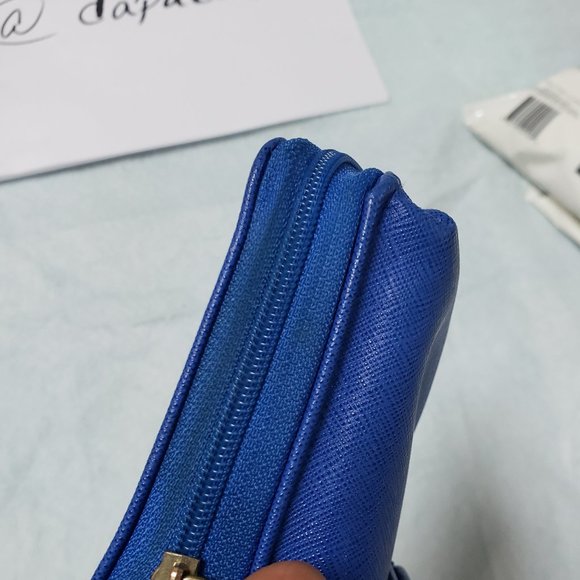 Billfold Card Slot Hand Palm Size Small Zip Close PVC Vinyl Clutch Wallet Purse - Picture 14 of 15